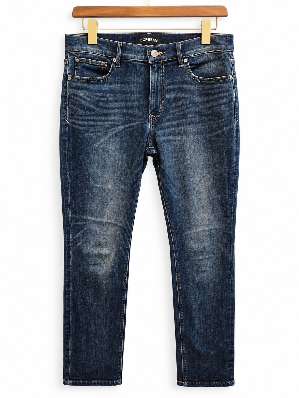 Express Women’s 10R Skinny Mid Rise Stretch Jeans Dark Wash Denim